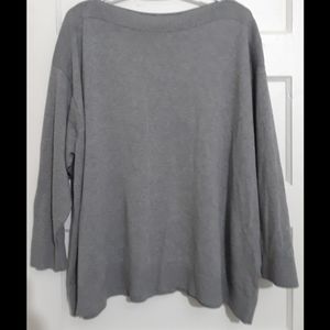 Land's End Cotton Modal Rib Trimmed Boatneck Sweater Plus Size